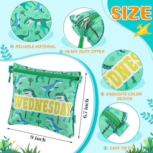 Paterr 7 pcs Packing Cubes for Kids and Baby Days of Week Packing Cubes Colorful Luggage Organizers Travel Daily Outfit Suitcase for Toddler Summer Family Camp Cruise Vacations, 10.75"x 9.25" in Saudi Arabia
