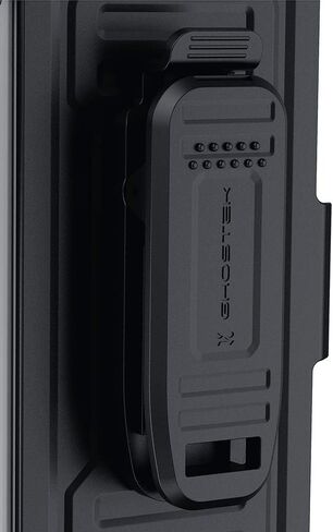 حافظة Ghostek Iron Armor متينة لهاتف iPhone Xs Max مع مشبك حزام ومسند (أسود) in Kuwait