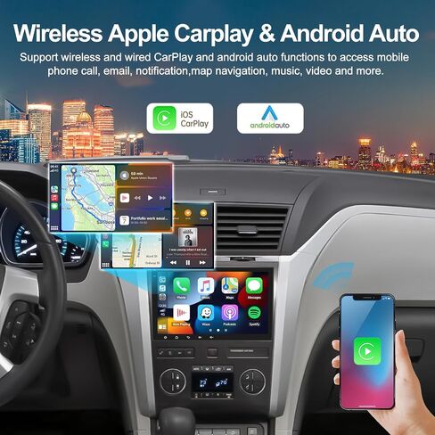 ستيريو سيارة CamECHO 2G+64G لسيارة Chevy شيفروليه سيلفرادو إكوينوكس ترافيرس تاهو جي إم سي أكاديا سييرا مع CarPlay اللاسلكي Android Auto 8 بوصة شاشة تعمل باللمس Android 13 راديو مع بلوتوث GPS FM كاميرا احتياطية in Saudi Arabia