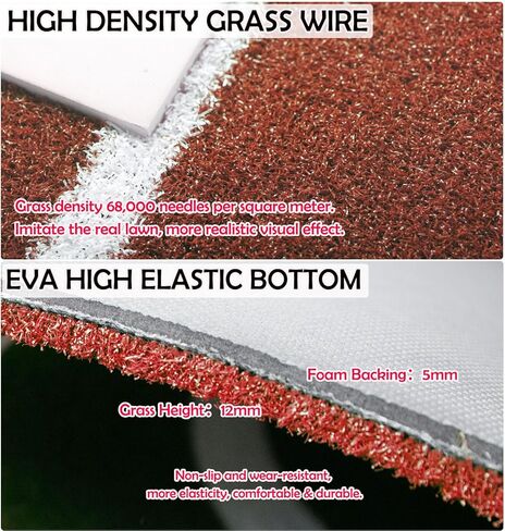 سجادة رمي الكرة اللينة مقاس 10 × 3 بوصات من Supvision مطاط رمي الكرة اللينة مع خط طاقة إسفنجي 5 مم متين وغير قابل للانزلاق in Kuwait