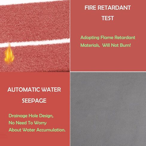 سجادة رمي الكرة اللينة مقاس 10 × 3 بوصات من Supvision مطاط رمي الكرة اللينة مع خط طاقة إسفنجي 5 مم متين وغير قابل للانزلاق in Kuwait