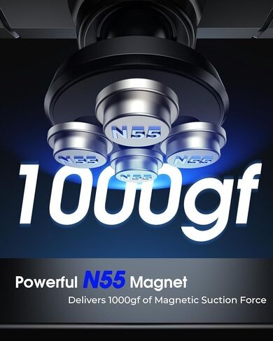 Gym Magnetic Phone Holder, 360° Adjustable Magnetic Phone Holder for Gym,【N55 Super Magnet】 Cell Phone Holder Compatible with All 4-7 Inch Smartphones, Great Gym Accessory in Kuwait