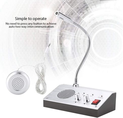 Window Speaker System, Intercom System for Business, Microphone Intercom, Window Intercom Speaker for Bank, Counter, Store, Restaurant in Saudi Arabia