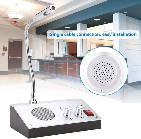 Window Speaker System, Intercom System for Business, Microphone Intercom, Window Intercom Speaker for Bank, Counter, Store, Restaurant in Saudi Arabia