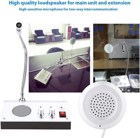 Window Speaker System, Intercom System for Business, Microphone Intercom, Window Intercom Speaker for Bank, Counter, Store, Restaurant in Saudi Arabia