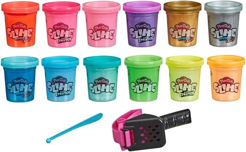 Play-Doh Nickelodeon Slime Rockin' Mix-ins Kit for Kids 4 Years and Up with 5 Colors and 3 Mix-in Bead Varieties, Non-Toxic in Saudi Arabia