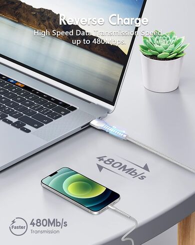 ZZT 4 Pcs 6FT Charger Cable Compatible with Lightning Cable Nylon Braided High Speed USB Charging Cord Compatible with Apple Mfi-Certified iPhone 15 14 13 Pro Max/12/11 Pro/XS/XR/X/8/7/6/iPad(Silver) in Saudi Arabia