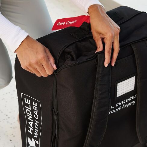 J.L. Childress Padded Compact Stroller Travel Bag - Fits UppaBaby MINU and more - Thick Padding, Expandable, Backpack Straps, AirTag Holder - Air Travel Bag for Easy Fold, Compact Strollers in Saudi Arabia