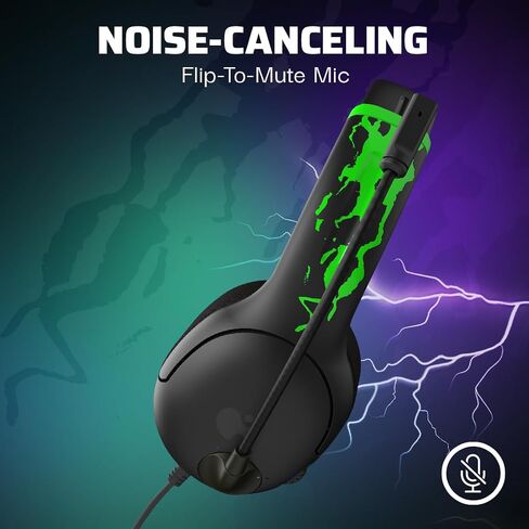 PDP AIRLITE Wired Headset: Electric Carbon - Xbox Series X|S, Xbox One, & Windows 10/11 PC in Kuwait