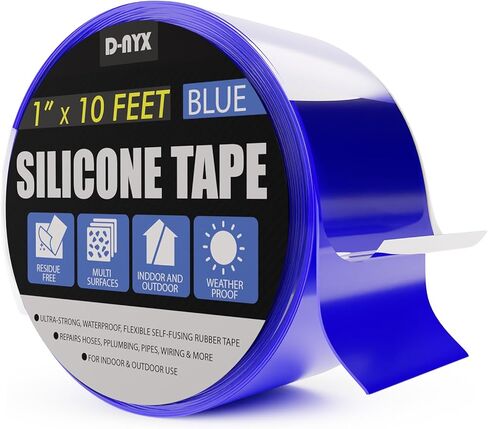 Magic Self-Fusing Silicone Rubber Tape - Waterproof Sealing for Plumbing Hose/Pipe Leaks, Soft Grip for Pull-Up Bars Dumbbells Gym Equipment Tool Wrap Electrical Cable Bandage Cord Management Straps in Kuwait