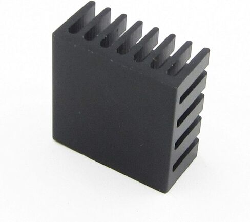 10PCS Radiating Fan 20x20x10mm Black Slot Routing CPU Cooling Fin Heat Sink in Saudi Arabia