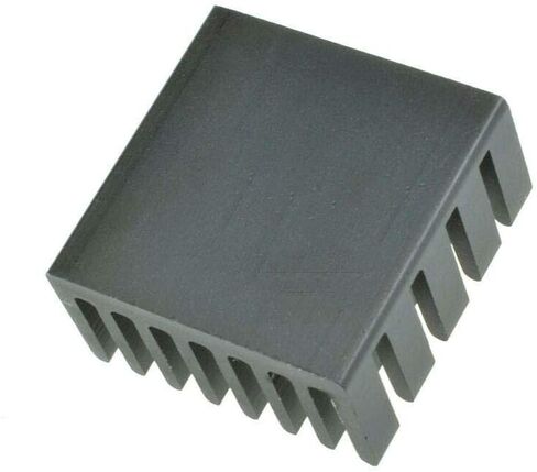 10PCS Radiating Fan 20x20x10mm Black Slot Routing CPU Cooling Fin Heat Sink in Saudi Arabia