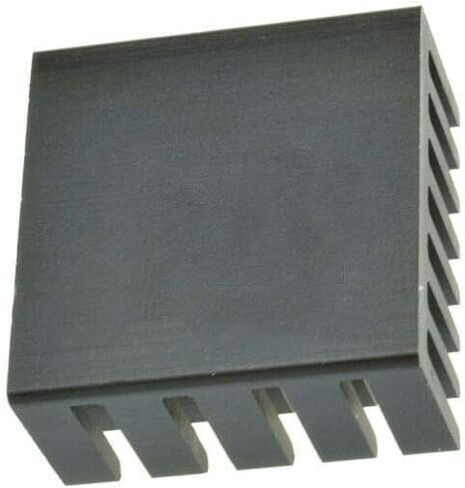10PCS Radiating Fan 20x20x10mm Black Slot Routing CPU Cooling Fin Heat Sink in Saudi Arabia