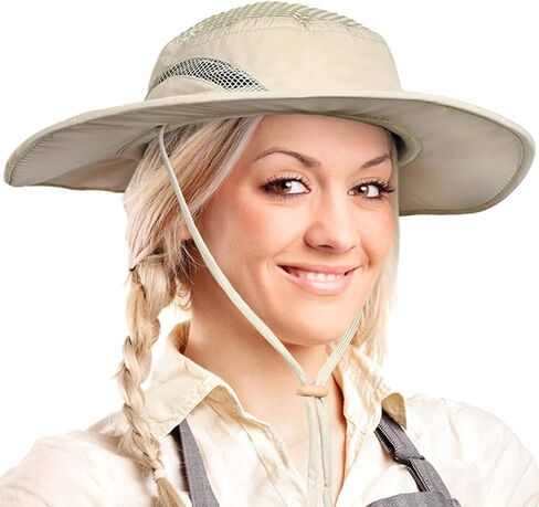 Solaris Ponytail Hole Sun Hats for Women UV Protection, UPF 50+ Outdoor Tribe Cooling Hat for Gardening in Saudi Arabia