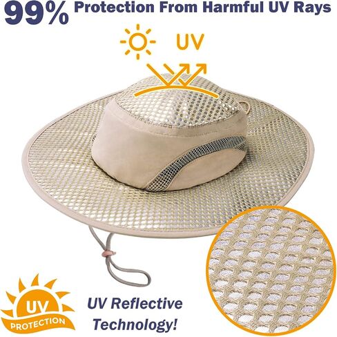 Solaris Ponytail Hole Sun Hats for Women UV Protection, UPF 50+ Outdoor Tribe Cooling Hat for Gardening in Saudi Arabia