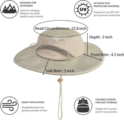 Solaris Ponytail Hole Sun Hats for Women UV Protection, UPF 50+ Outdoor Tribe Cooling Hat for Gardening in Saudi Arabia