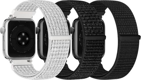 Bcuckood Nylon Sport Bands Compatible with Apple Watch Band 49mm 45mm 46mm 44mm 42mm 41mm 40mm 38mm Women Men, Adjustable Solo Loop Bands for iWatch Series 11 10 9 8 7 6 5 4 3 SE Ultra 2 1, 3 Pack in Saudi Arabia