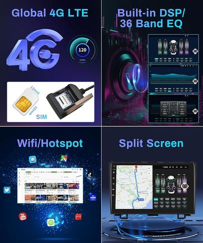 8 Core 4G+64G Car Stereo Radio for Honda CRV 2007-2011 with Wireless CarPlay Android Auto AM/FM/RDS WiFi/4G DSP/46EQ,Podofo 9" 1080P IPS Touchscreen 5.0 Bluetooth Radio with GPS Backup Camera in Saudi Arabia