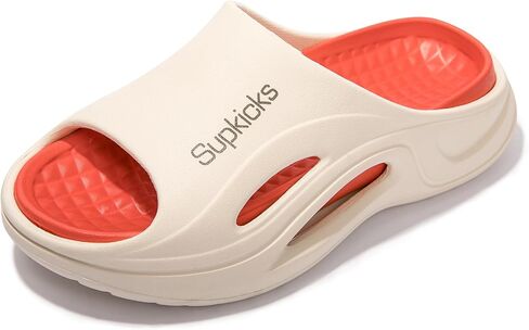 Women's Arch Support Pillow Slippers Non Slip Slide Sandals Shower Beach Cloud Slippers House Bedroom Shoes with Removable Cushion Footbed in Saudi Arabia