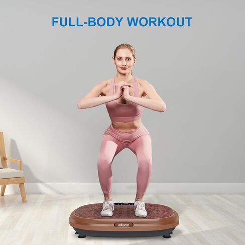 EILISON Fitpro Vibration Plate Exercise Machine - Whole Body Workout Vibration Fitness Platform w/Loop Bands - Lymphatic Drainage Machine for Shaping,Toning, Wellness, Recovery in Saudi Arabia