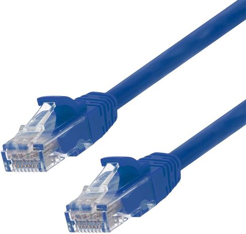 كابل تصحيح NavePoint Ethernet CAT6A، UTP، 24AWG، 1 قدم، 10 حزم، أزرق in Saudi Arabia
