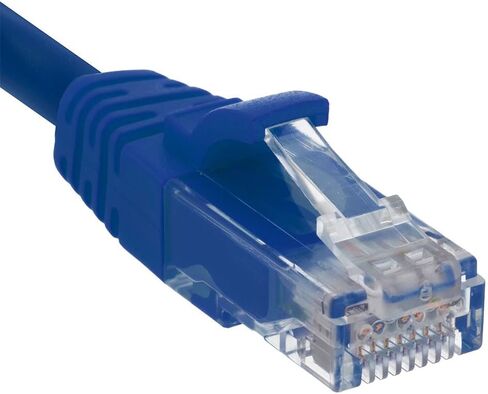 كابل تصحيح NavePoint Ethernet CAT6A، UTP، 24AWG، 1 قدم، 10 حزم، أزرق in Saudi Arabia