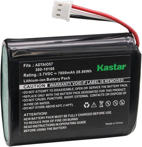 Kastar 1-Pack Battery Replacement for ADT 300-10186 Lithium-ion Battery, ADT Command Smart Security Panel ADT5AIO-1 ADT5AIO-2 ADT5AIO-3 ADT7AIO-1, Honeywell AI05-2, AIO7-2 Command Smart Security Panel in Saudi Arabia