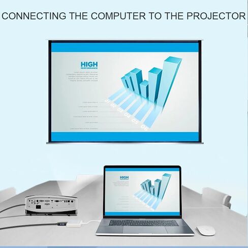 RIIPOO DisplayPort إلى VGA، محول DP إلى VGA أحادي الاتجاه ذكر إلى أنثى متوافق مع Dell وHP وASUS وLenovo للشاشة وجهاز العرض والتلفزيون عالي الدقة والمزيد in Saudi Arabia