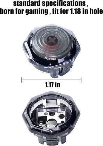 Ceozon Replacement Accessories 29.8mm Arcade Buttons Compatible with Hitbox Arcade Joystick Transparent Grey in Kuwait