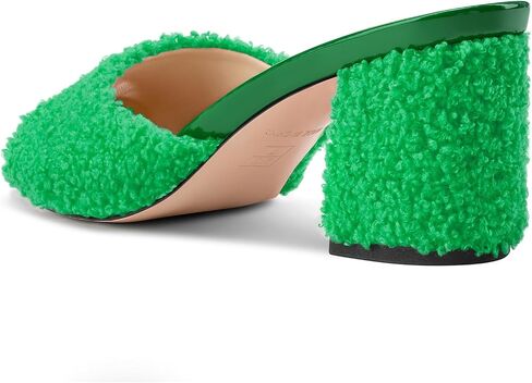 TNYNFBEB Womens Chunky Block Mid Heel Open Toe Sandals Mules Shoes Slip-on Slingback villi Prom Dress 2.6 Inches Heels in Saudi Arabia