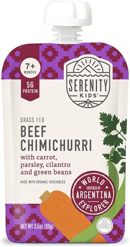 Serenity Kids 7+ Months World Explorers Baby Food Pouches Puree Made With Ethically Sourced Meats & Organic Veggies | 3.5 Ounce BPA-Free Pouch | World Explorers Intro Pack | 6 Count in Saudi Arabia