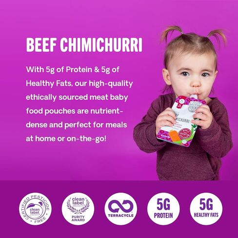 Serenity Kids 7+ Months World Explorers Baby Food Pouches Puree Made With Ethically Sourced Meats & Organic Veggies | 3.5 Ounce BPA-Free Pouch | World Explorers Intro Pack | 6 Count in Saudi Arabia