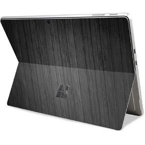 Tablet Skin Compatible with Microsoft Surface Pro 11 (2024) - Black Wood - Premium 3M Vinyl Protective Wrap Decal Cover - Easy to Apply | Crafted in The USA by MightySkins