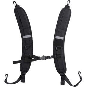 Backpack Straps Replacement,Waterproof Replacement Shoulder Strap with Adjustable Belt for Shoulder Bag Backpack Black Dry Bag Padded Shoulder Straps Gripper Travel Strap Belts Travel Accessories