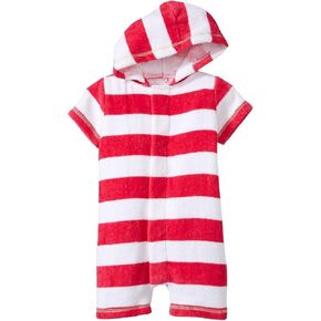 Magnificent Baby baby-girls Fandango Pink With Green Stitch Terry Shortall