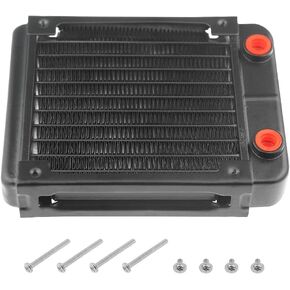 10 Pipe Aluminum Heat Exchanger Radiator for PC CPU CO2 Laser Water Cool System Computer 120mm(B)