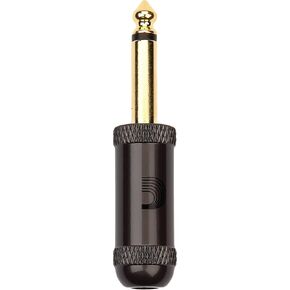 D'Addario Accessories Guitar Cable Plug - Solderless Plug for Making Guitar Cables - Gold Plated - Cable Station - 1/4 Inch/6.35 MM - Straight - 1 Pack