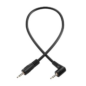 PNGKNYOCN Right Angle 2.5mm Audio Aux Cable，90 Degree 2.5mm Male to Male TRRS Stereo Headset Headphone Jack Connector Cable for Headset Headphone Microphone （0.3M）