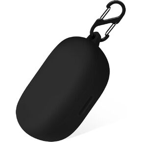 Geiomoo Silicone Case for JBL Endurance Peak 3, JBL Endurance Peak II, Protective Cover with Carabiner (Black)