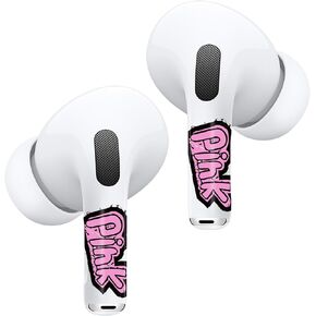 RockMax for AirPod Pro Skin، ملصقات لاصقة على شكل فراشة لسماعات الأذن، فن تغليف وردي لـ AirPods Pro الجيل الثاني، متين وسهل الاستخدام، مناسب للنساء والرجال