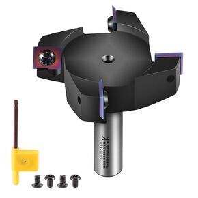Langskip's CNC Spoilboard Surfacing Router Bit, 1/2" Shank 2-1/2" Cutting Diameter, Slab Flattening Router Bit Planing Bit Wood Planer Bit Woodworking Tools