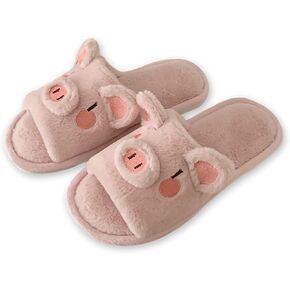 Fxaelian Cartoon Multicolored Novelty Unicorn Slippers for Women Men Girls Boys