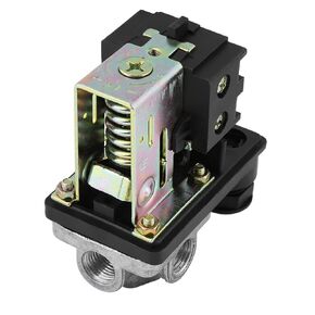 Air Compressor Switch Control, 240V 16A 90PSI -120PSI Heavy Duty Four Port Air Compressor Pressure Switch Control