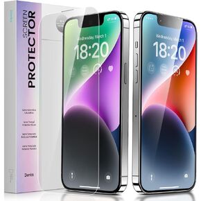 BENKS for iPhone 16 Pro Screen Protector 6.3'', [2 Pack] Ultra Shield HD Tempered Glass [Shatterproof & Explosion-Proof] Full Coverage iPhone Screen Protector, 0 Dust Bubble-Free Installation