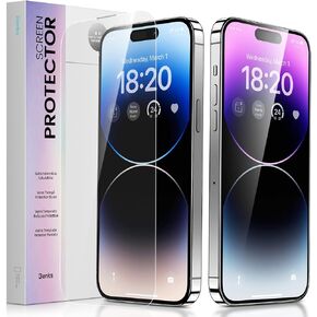 BENKS for iPhone 16 Pro Screen Protector 6.3'', [2 Pack] Ultra Shield HD Tempered Glass [Shatterproof & Explosion-Proof] Full Coverage iPhone Screen Protector, 0 Dust Bubble-Free Installation
