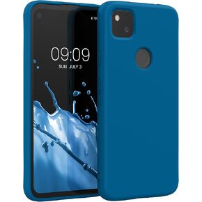 kwmobile Case Compatible with Google Pixel 4a Case - Slim Protective TPU Silicone Phone Cover - Light Lavender