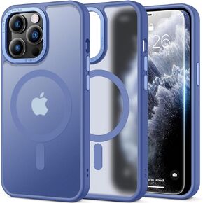 SEXYMOM Magnetic for iPhone 15 Pro Case with Privacy Screen Protectors X2 - Upgraded Camera Protection - Compatible with Magsafe,21ft Drop Tested,Slim Fit Translucent Matte Phone Case - Hot Pink