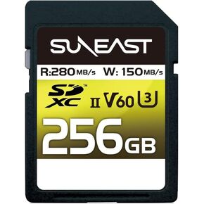 Ultimate PRO SD UHS-II 256GB Card V60 –Up to 150MB/s Write Speed and 280 MB/s Read Speed | for Professional Vloggers, Filmmakers, Photographers & Content Curators