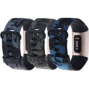 أحزمة الساعة المتوافقة مع جهاز تتبع اللياقة البدنية Fitbit Charge 4، وأساور بديلة من السيليكون ذات نمط سريع الملاءمة، وأساور معصم ناعمة، وأشرطة إكسسوارات
