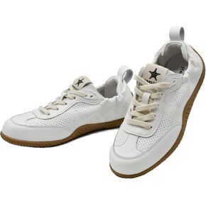 Women’s Traveling Walking Shoes Lightweight Non-Slip Slip-On Breathable Flexible Barefoot Leather Handmade Fashion Sneakers